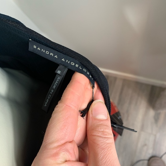 Sandra Angelozzi black babydoll tank size small - Picture 6 of 9